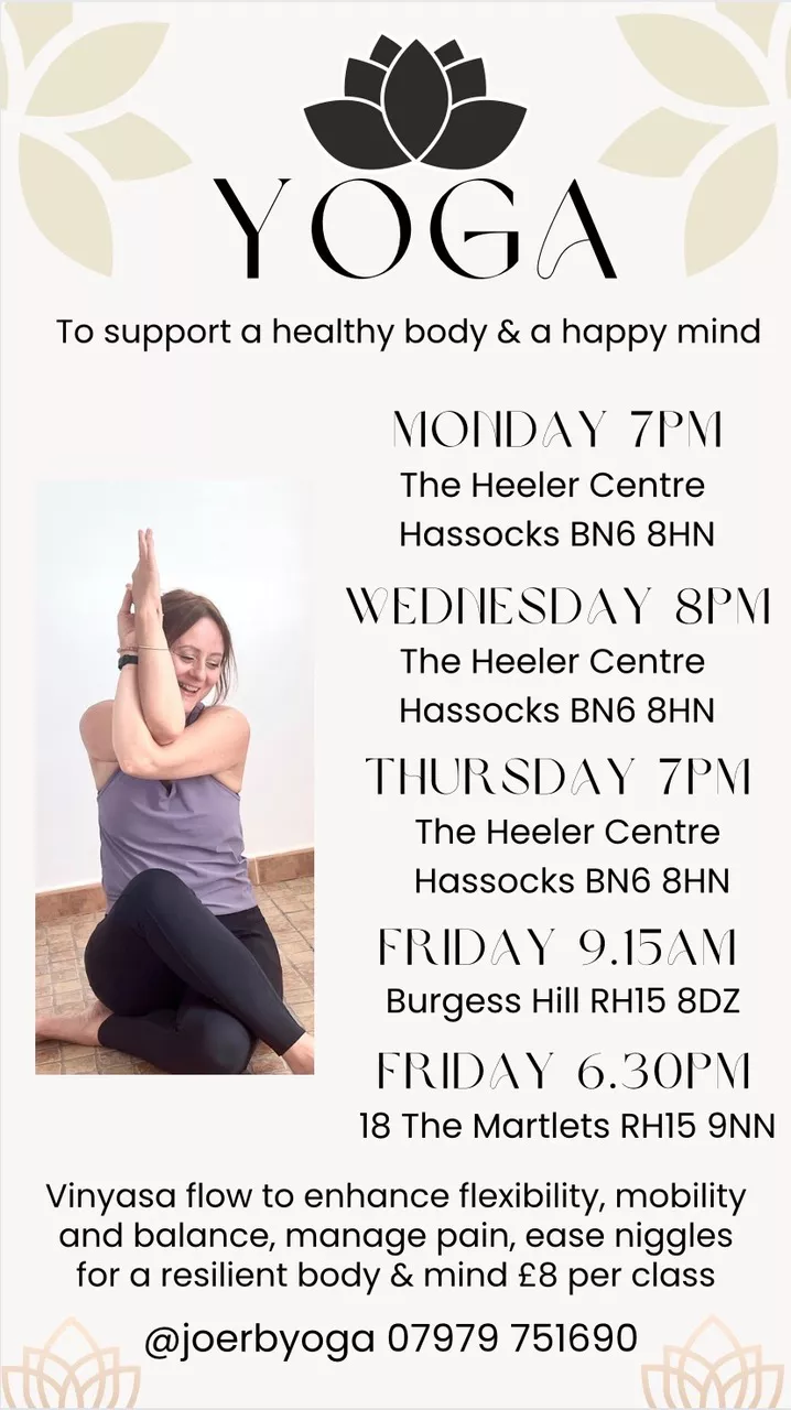 Yoga at The Heeler Centre, Hassocks, Sussex